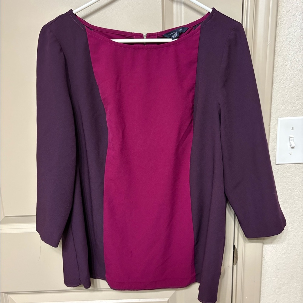 Tommy Hilfiger Purple and Pink Blouse